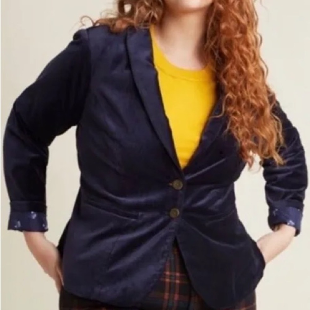 Modcloth Dark Blue Women's Blazer
